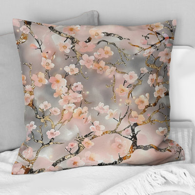 Fleur de cerisier rose et gris