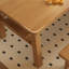 Ensemble de table de salle à manger rectangulaire simple en bois massif-110582320