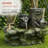 39"H Water Well Fountain with LED Lights for Patio