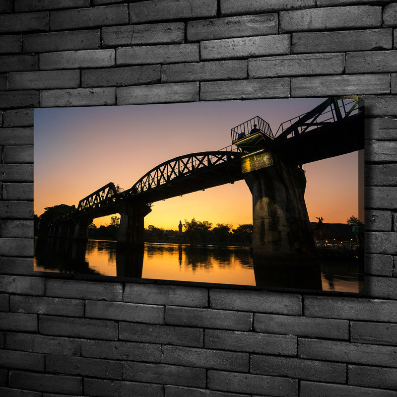 Bridge In Thailand - Wrapped Canvas Print, Canvas, 50cm H x 100cm W x 2cm D