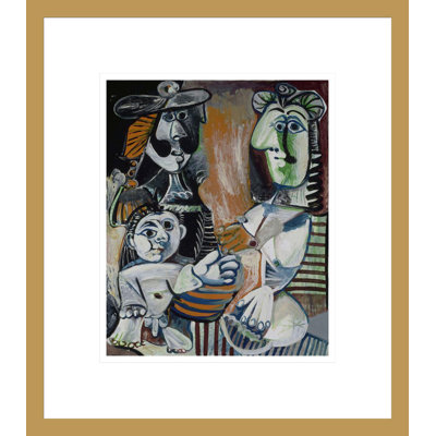 La famille par Pablo Picasso, impression giclée sur cadre