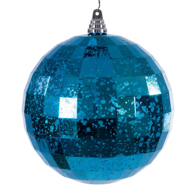 Ornement en miroir 8 po., Turquoise