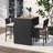 Arnisa 4 - Person Acacia Wicker Patio Dining Set with Rectangular Table , Cushions Included