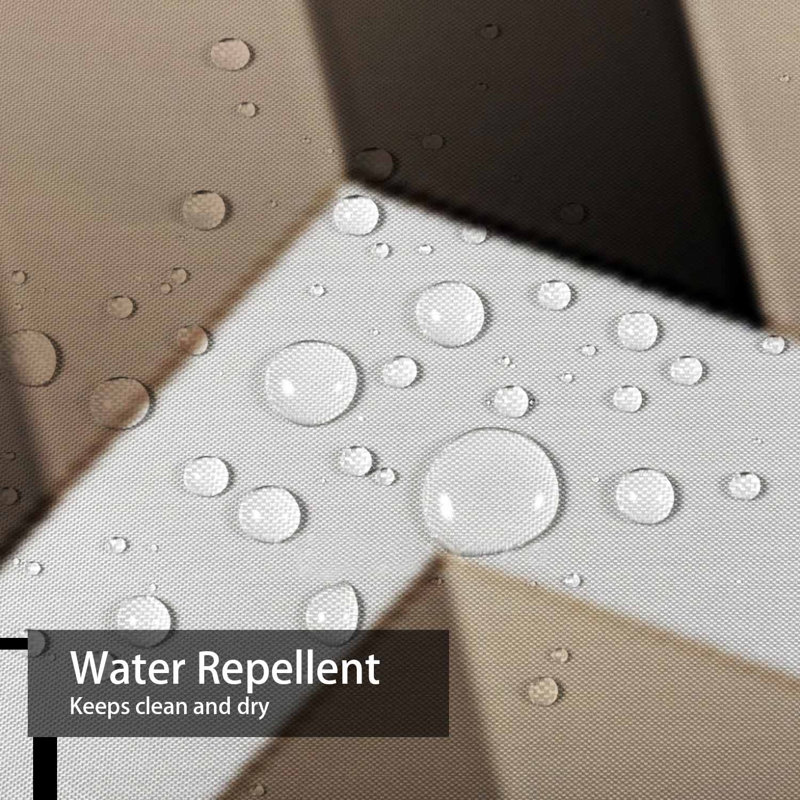 Rideau de douche imperméable à motif géométrique avec 12 crochets, L 72 po x l 72 po