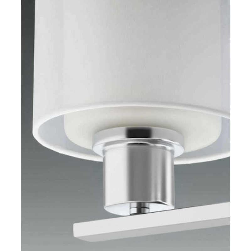 Éclairage pour meuble-lavabo Ernestina, Nickel brossé, 2