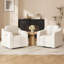 Fauteuil demi-tonneau avec accoudoirs Sherpa