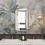 Armoire à pharmacie encastrée en métal avec miroir et miroir mural à tablettes réglables avec rangement pour salle de bain-1108089496-1108089498