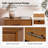 Nance Mid-Century Modern 3-Drawer Nightstand with Hidden Drawer and Built-In Outlets (Set Of 2)-1407802202