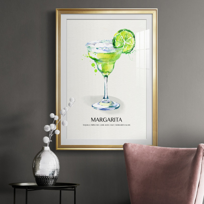 Margarita - peinture encadrée, Or, H 30,5 po x l 42,5 po x P 1,5 po