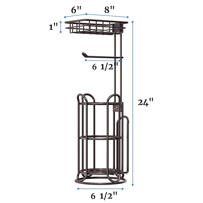Free Standing Toilet Paper Holder, Rose