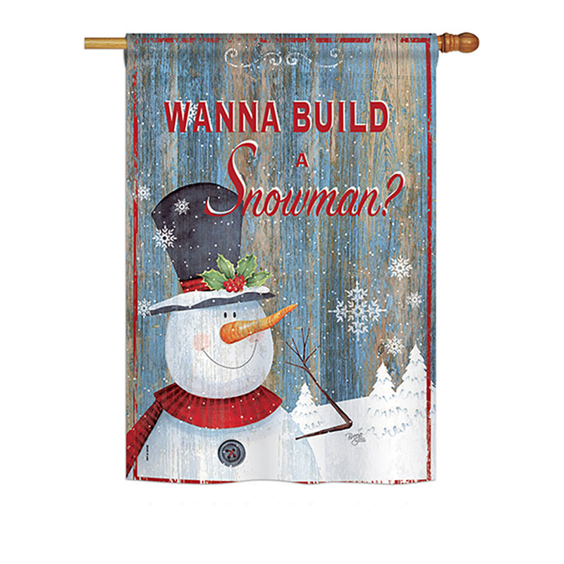 Double Sided 40'' H x 28'' W Polyester Christmas Flag Set