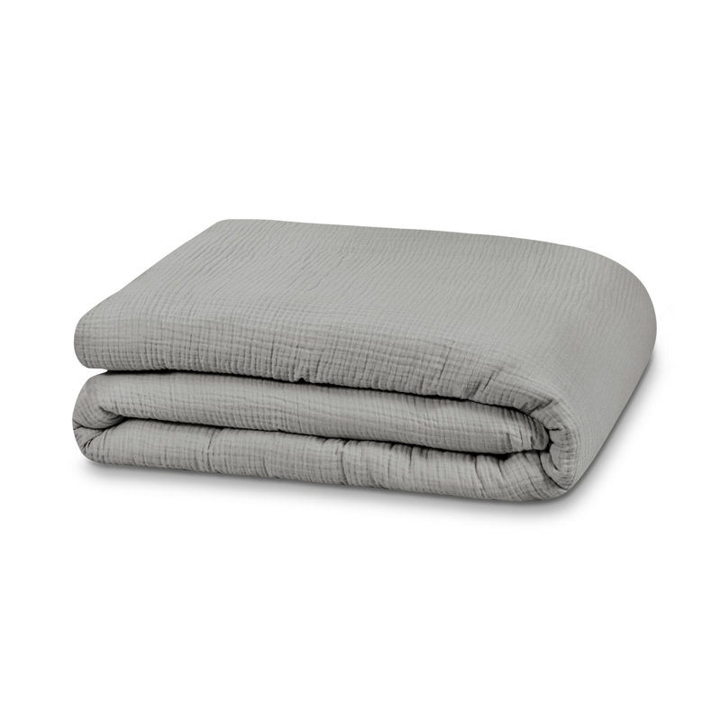 Cvijetko No Pattern Duvet Cover, Grey, 220 x 240cm Duvet Cover + 2 Pillowcases