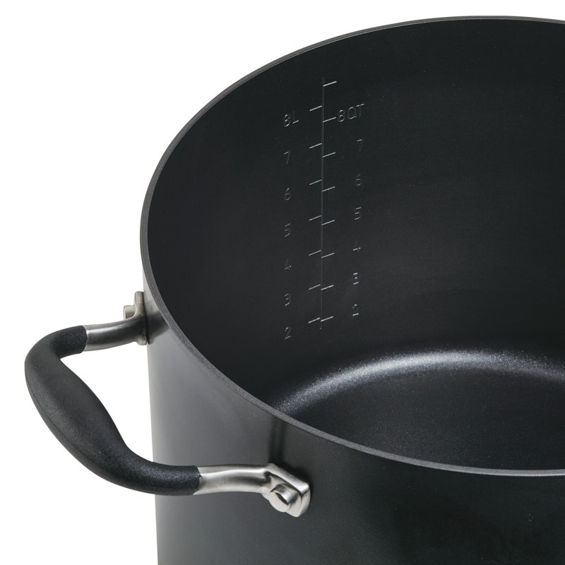 Anolon Advanced Home Hard-Anodized Nonstick 10-Quart Open Stockpot, Onyx, Onyx