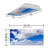 Cloud Classroom Fluorescent Light Covers for Ceiling Lights - For 2x4 Light Fixture - by Octo Lights
