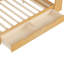 Lit de jour en bois avec rangement multifonctionnel et bureau pour le bureau à domicile-313490357