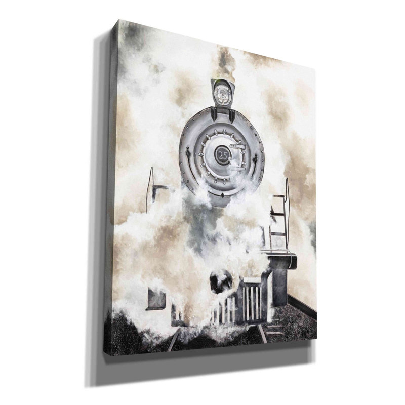 «Chugga Chugga» par Diane Fifer, art mural sur toile, H 34 po x l 26 po x P 1,25 po