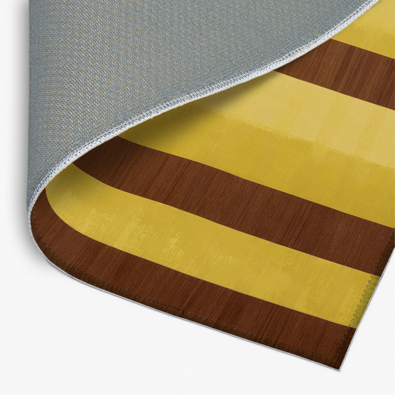 Checkered Brown Indoor and Outdoor Area Rug, Rectangle 8' x 10'