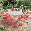 Table 11 pièces pliable en demi-table-111836000-111836005