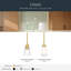 Mini-luminaire suspendu 1 lumière Erma avec verre satiné gravé à l'eau-forte de 4 po Erma-131043114-131043115