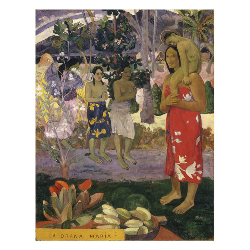 Ia Orana Maria (Hail Mary) par Paul Gauguin - Estampe numérique, H 28 po x l 22 po