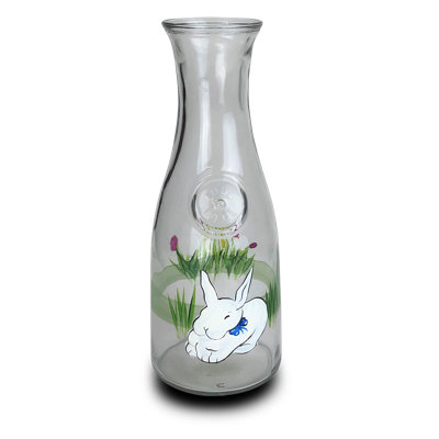 Kempson Bunny and Tulip Carafe