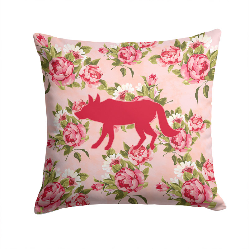  Coussin loup 14 "Wolf Shabby Elegance, Rose