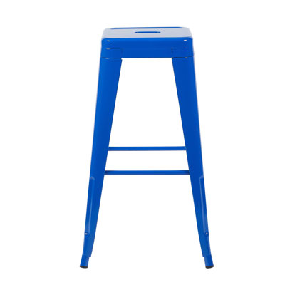 30 Inch Counter Height Stool, Backless Metal Bar Stools Set of 2, Non-Stackable, Detachable & Easy Assembly, Space-Saving Design for Kitchen Island/Bar/Café/Dining Room