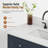 36" Free Standing Single Bathroom Vanity with Engineered Marble Top, Ceramic Sink, Backsplash-50708566
