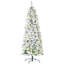 Sapin de Noël artificiel enneigé 6 pi avec des branches réalistes, 250 lumières DEL et 462 pointes