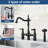 Double Handle Bridge Kitchen Faucet With Faucet-side Sprayer In Oil Rubbed Bronze-125999851