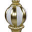 Ball Finial Commercial Size Christmas Decoration 48" - Gold And White-922191451