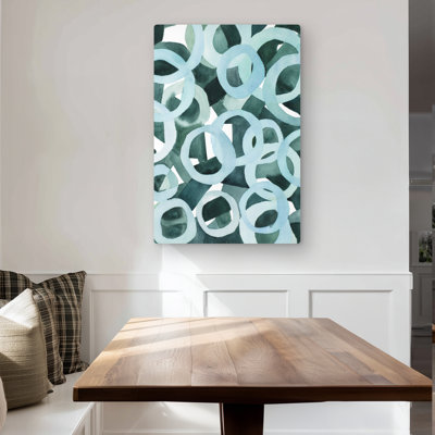 Abstract Rings - Pattern Livingroom Metal Print for Home Decor