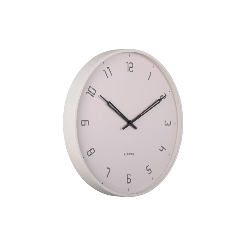 Wanduhr Stark Eisen Metal Iron Quartz movement / Crystal Tabletop Clock, Warm grey
