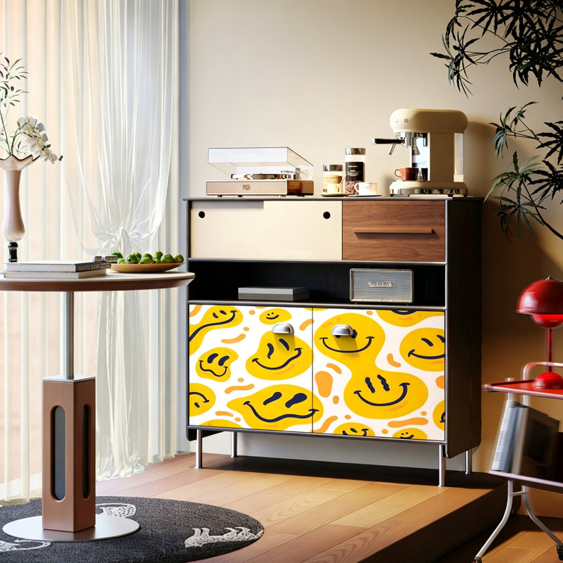 Modern Minimalist Style Accent Cabinet