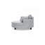 Canapé de 51 pouces en velours côtelé beige avec deux coussins décoratifs-325228025