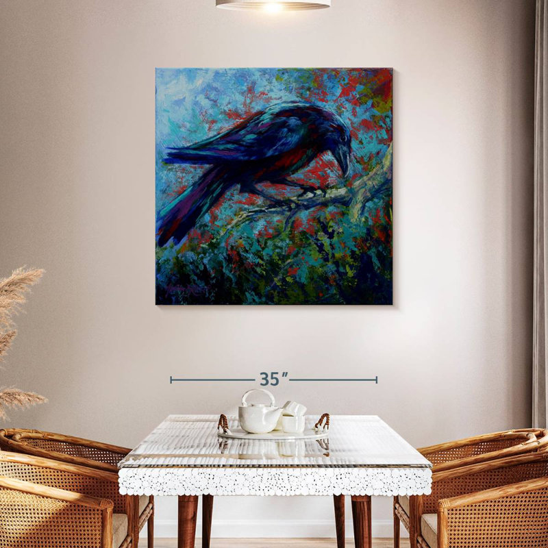 Crowle Raven, 39" H x 39" W