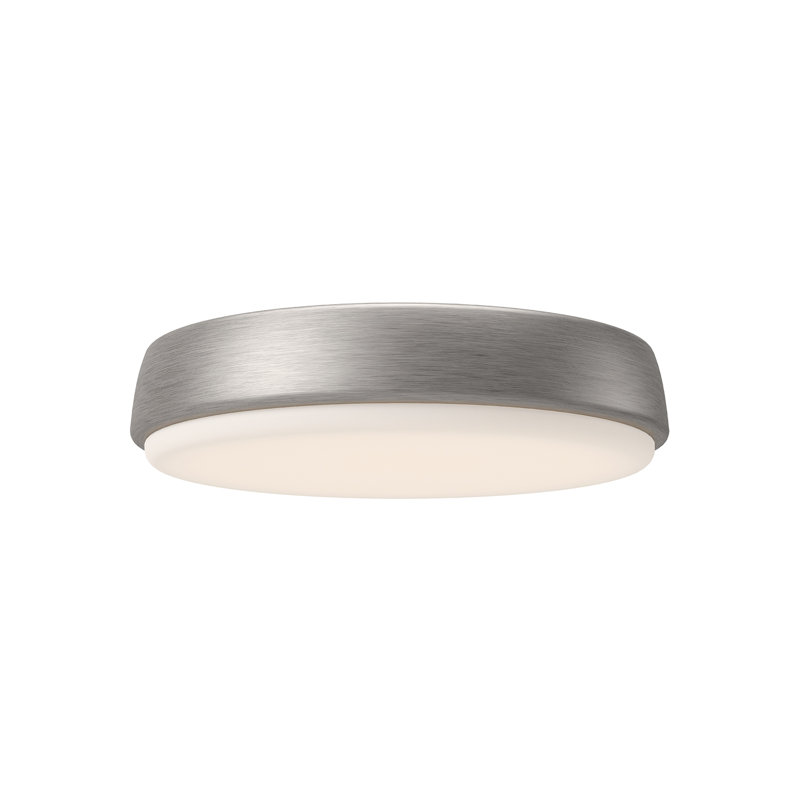 Laval Acrylic LED Flush Mount, 2.38" H x 11.13" W x 11.13" D, Brushed Nickel