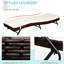 Chaise de piscine de patio avec surface entièrement rembourrée, dossier inclinable à cinq positions et structure en acier pour l'extérieur, longue de 78,75 po, nécessitant un assemblage.