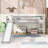 Loft Bed With Slide, Multifunctional Design-1714417711