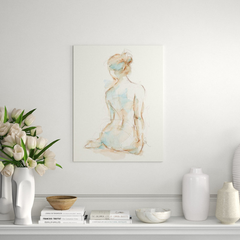 Gesture In Moment II Print by Janice Sadler, 31" H x 24" W, Glass Coat