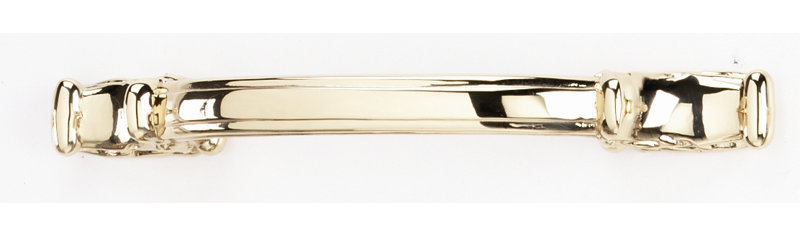 Ornate Arch Pull, Polished Brass