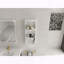 12-inch Wall-Mounted Bathroom Storage Rack with Unique Three-Tier Design, Glossy White