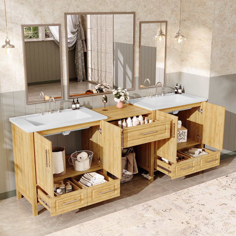 Ensemble de meuble-lavabo modulaire 84 po Neston, Doré