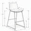 Chaise de bureau, hauteur de bar, debout, bureau d'ordinateur, travail, aspect cuir, métal, contemporain, moderne