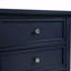 Table de chevet 3 tiroirs - Bleu minuit