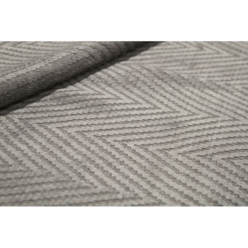 Chevron Area Rug in Gray
