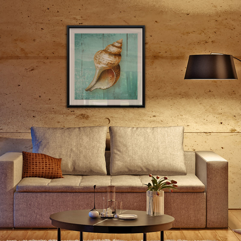 Conch - reproduction de cadre photo, H 17,5 po x l 17,5 po x P 1,5 po