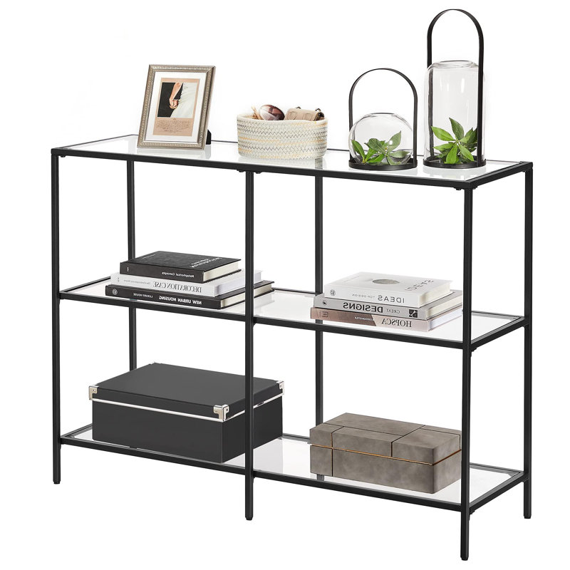 Kaiyue Console Table, Classic Black, 28.7" H x 39.4" W x 11.8" D