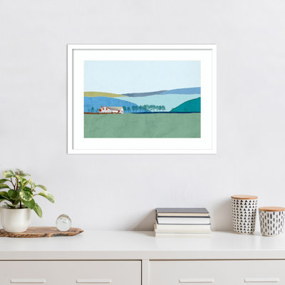 Reproduction d'art encadrée en bois