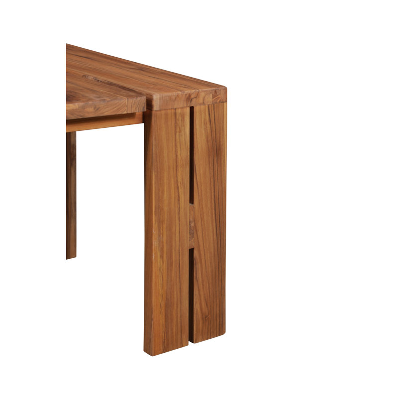 Jahan Solid Wood End Table, Brown Wood